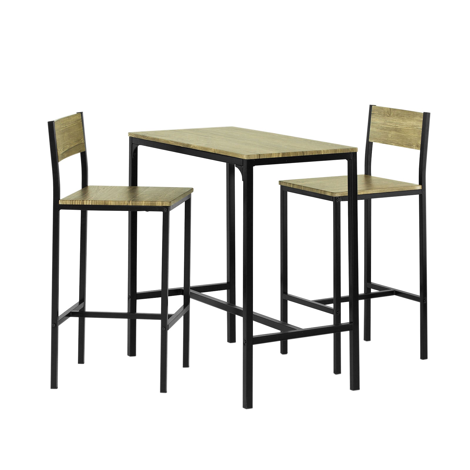 Sobuy - SoBuy OGT28-N+FST72-Nx4 Table de Salle à Manger avec 4 Chaises Lot  Table et 4 Chaise de Style Industriel - Tables à manger - Rue du Commerce