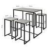 SoBuy OGT15-HG Set de 1 Table + 4 Tabourets Ensemble Table de Bar Bistrot